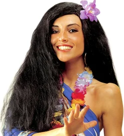 Hawaiiblomst Paryk Sort