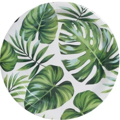 Hawaii Palmeblade Paptallerkener
