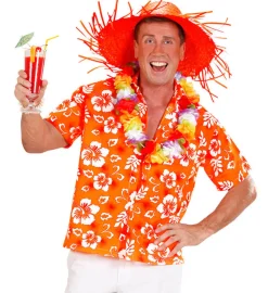 Hawaiiskjorte Orange