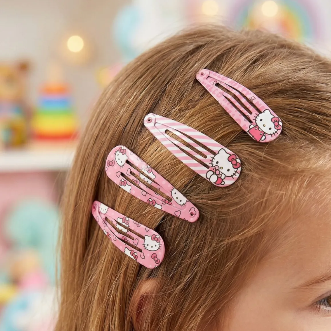 Hello Kitty® Sløjfe Hårspænder Pink