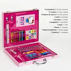 Hello Kitty® Tegnesæt Kuffert Lyserød