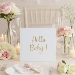 Hello Baby Gæstebog Guld