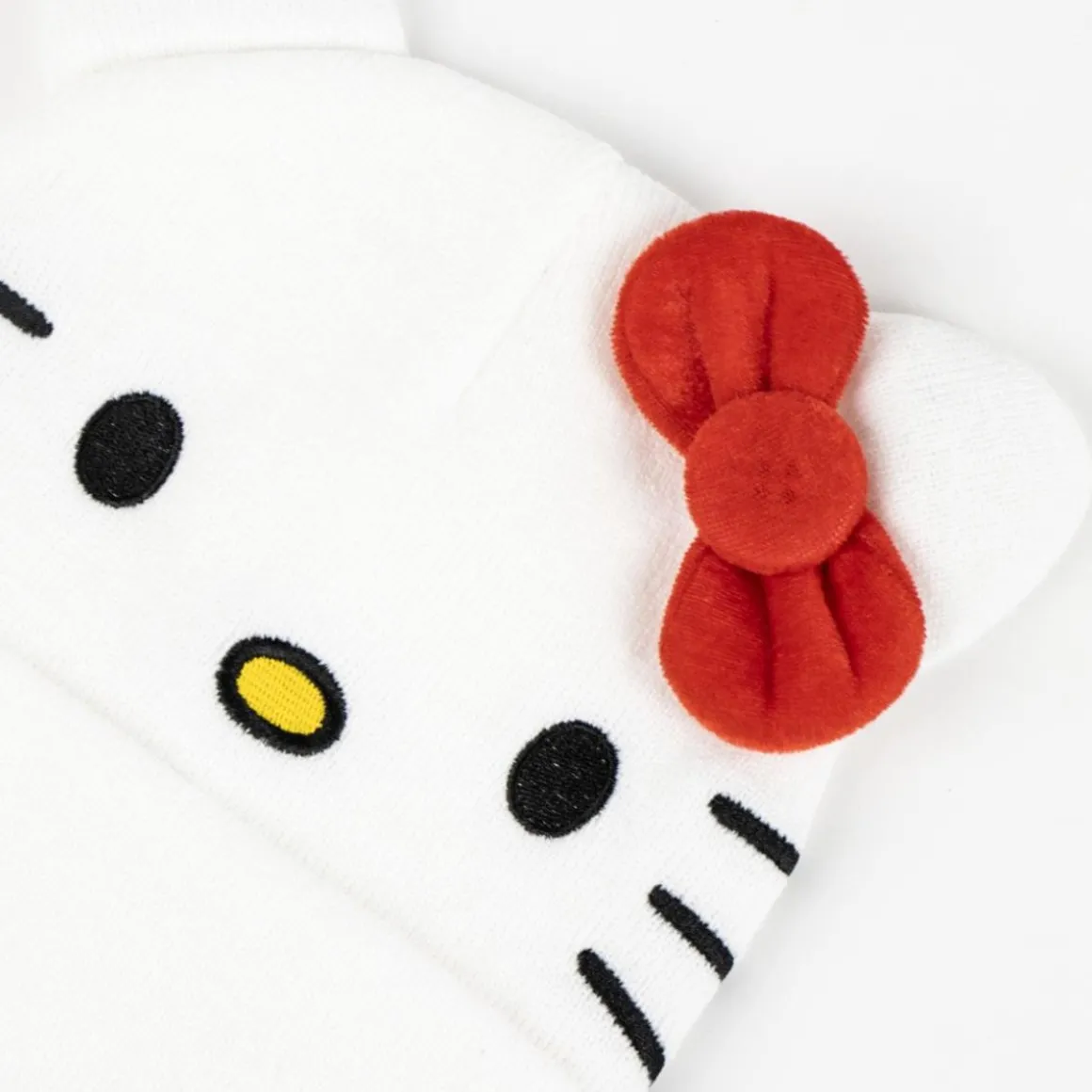 Hello Kitty® Hue & Handsker Hvid/Rød