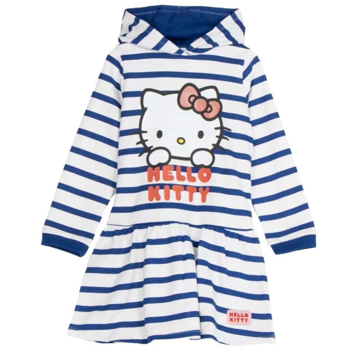 Hello Kitty® Stribet Hoodie-Kjole