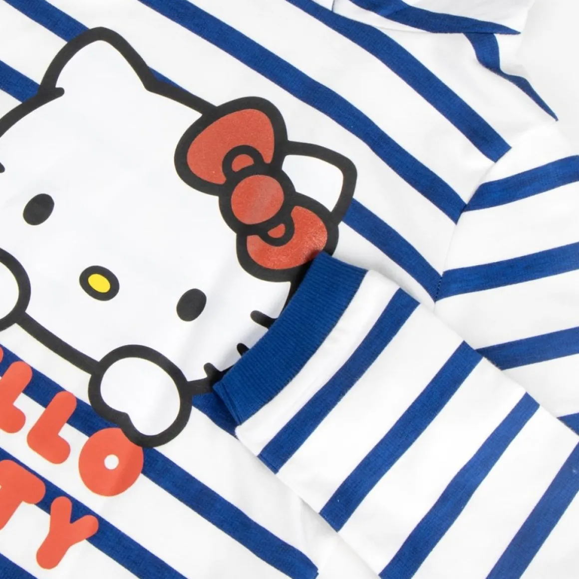 Hello Kitty® Stribet Hoodie-Kjole