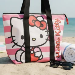 Hello Kitty® Stribet Strandtaske