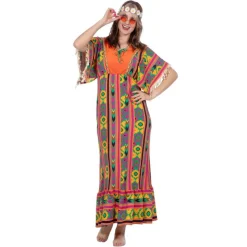 Hippie Maxikjole Kostume