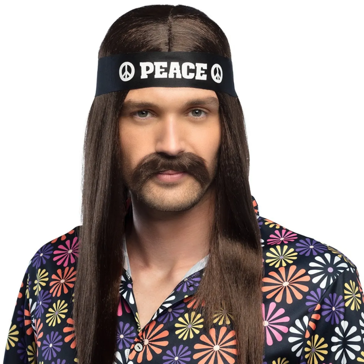 Hippie Overskæg Brun