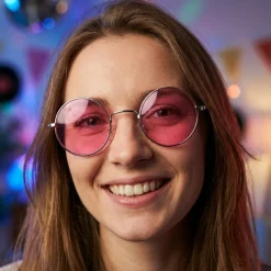 Hippie Partybriller Lyserød