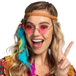Hippie Partybriller Lyserød