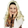 Hippie Paryk Blond Med Hårbånd
