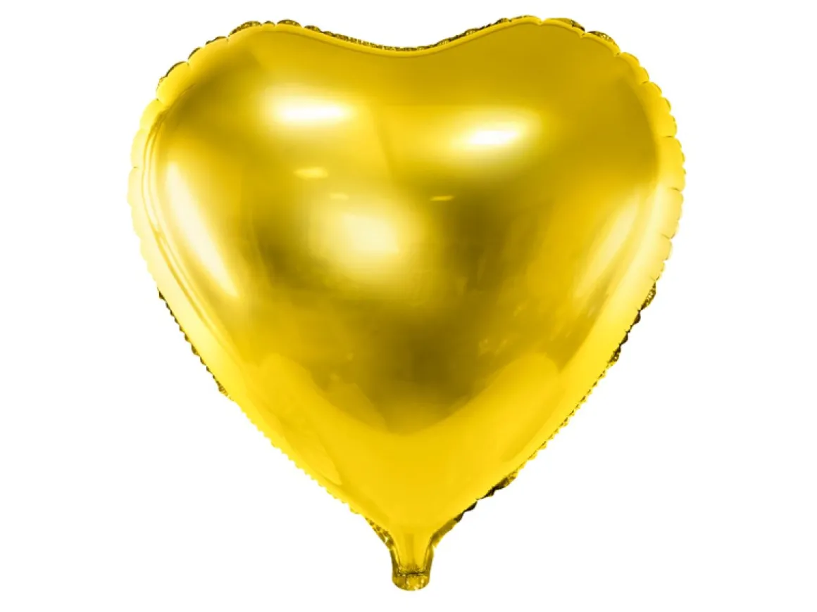 Hjerte Folieballon Guld