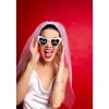 Hjerteformede Bride To Be Briller Hvid