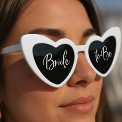 Hjerteformede Bride To Be Briller Hvid