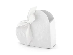 Hjerteformede Bryllupsæsker Hvid