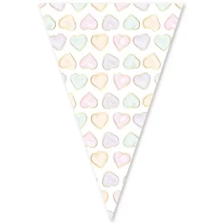 Hjerte Vimpelguirlande Pastel