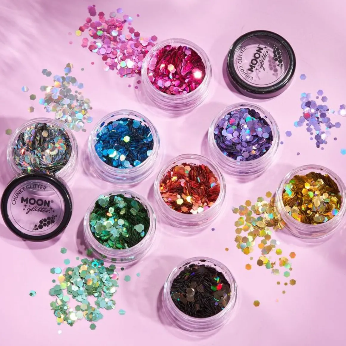 Holografisk Chunky Glitter