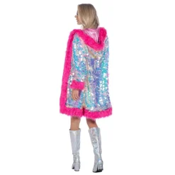 Holografisk Pailletjakke Pink
