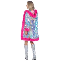 Holografisk Pailletjakke Pink