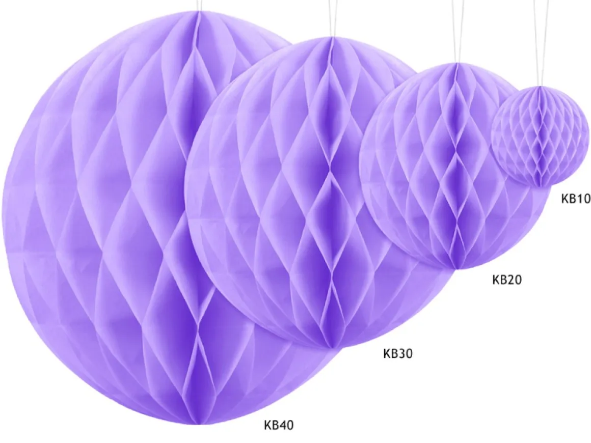 Honeycomb Dekoration Lilla
