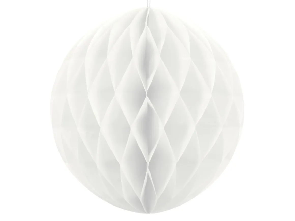 Honeycomb Papirskugle Hvid