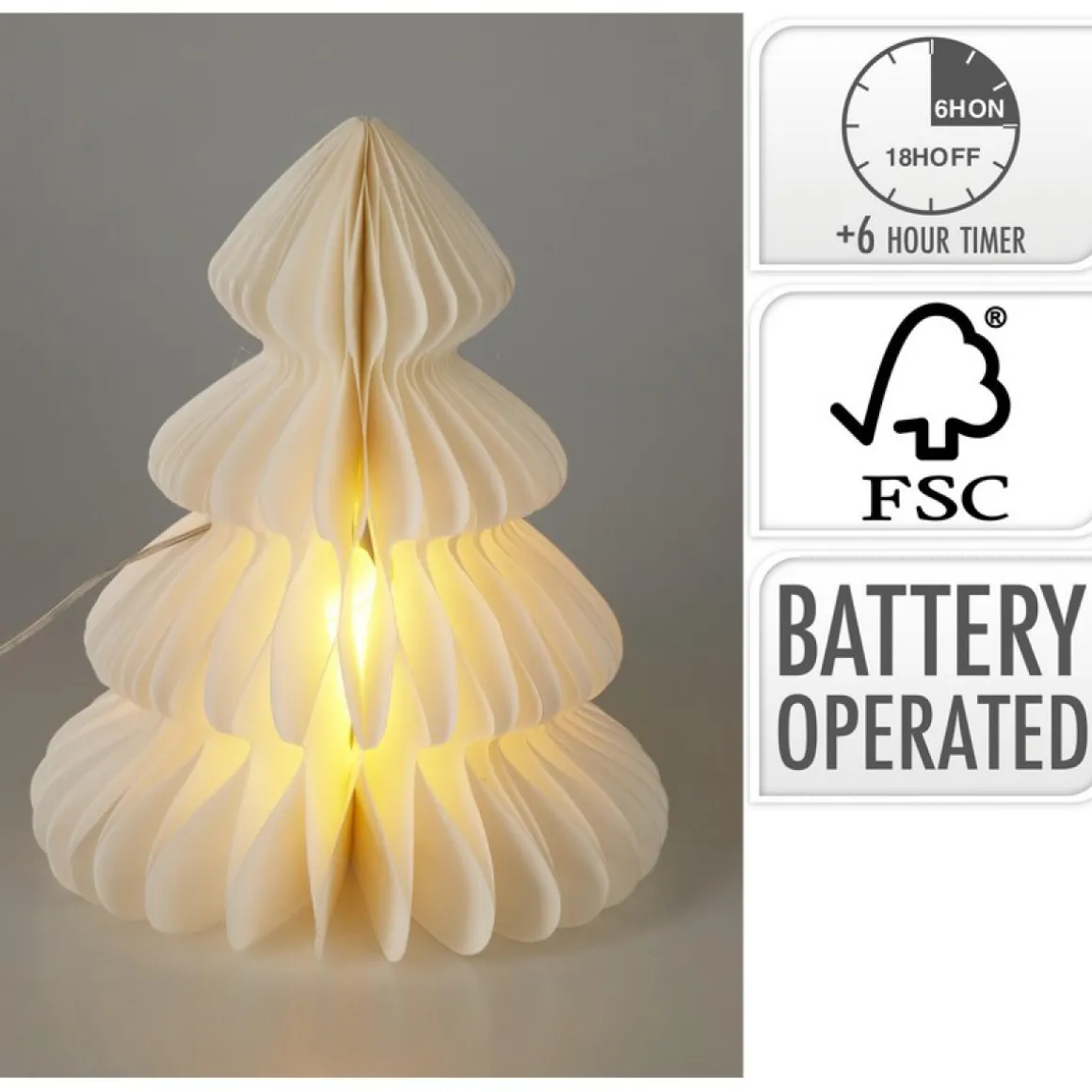 Honeycomb Juletræ 6 LED