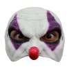 Horror Klovn Halvmaske Lilla
