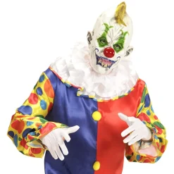 Horror Klovn Latexmaske Med Hår & Hat