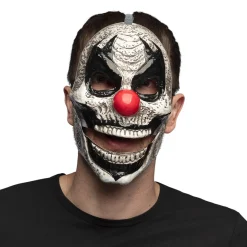 Horror Klovn Maske Med Bevægelig Kæbe