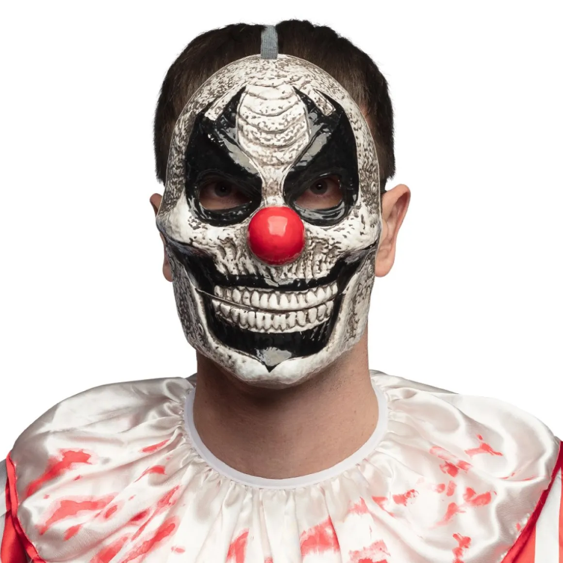 Horror Klovn Maske Med Bevægelig Kæbe