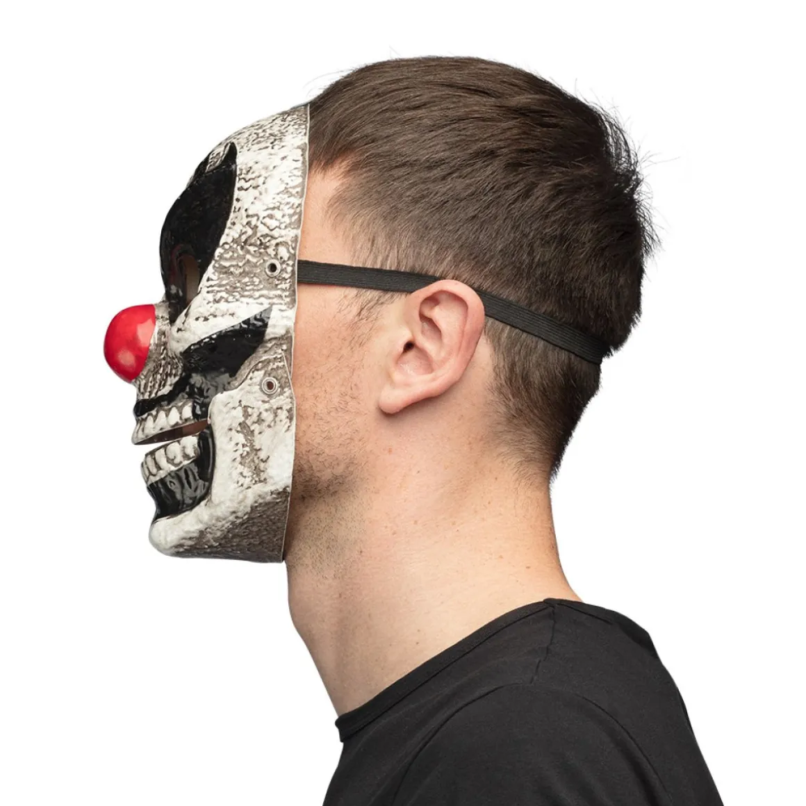 Horror Klovn Maske Med Bevægelig Kæbe