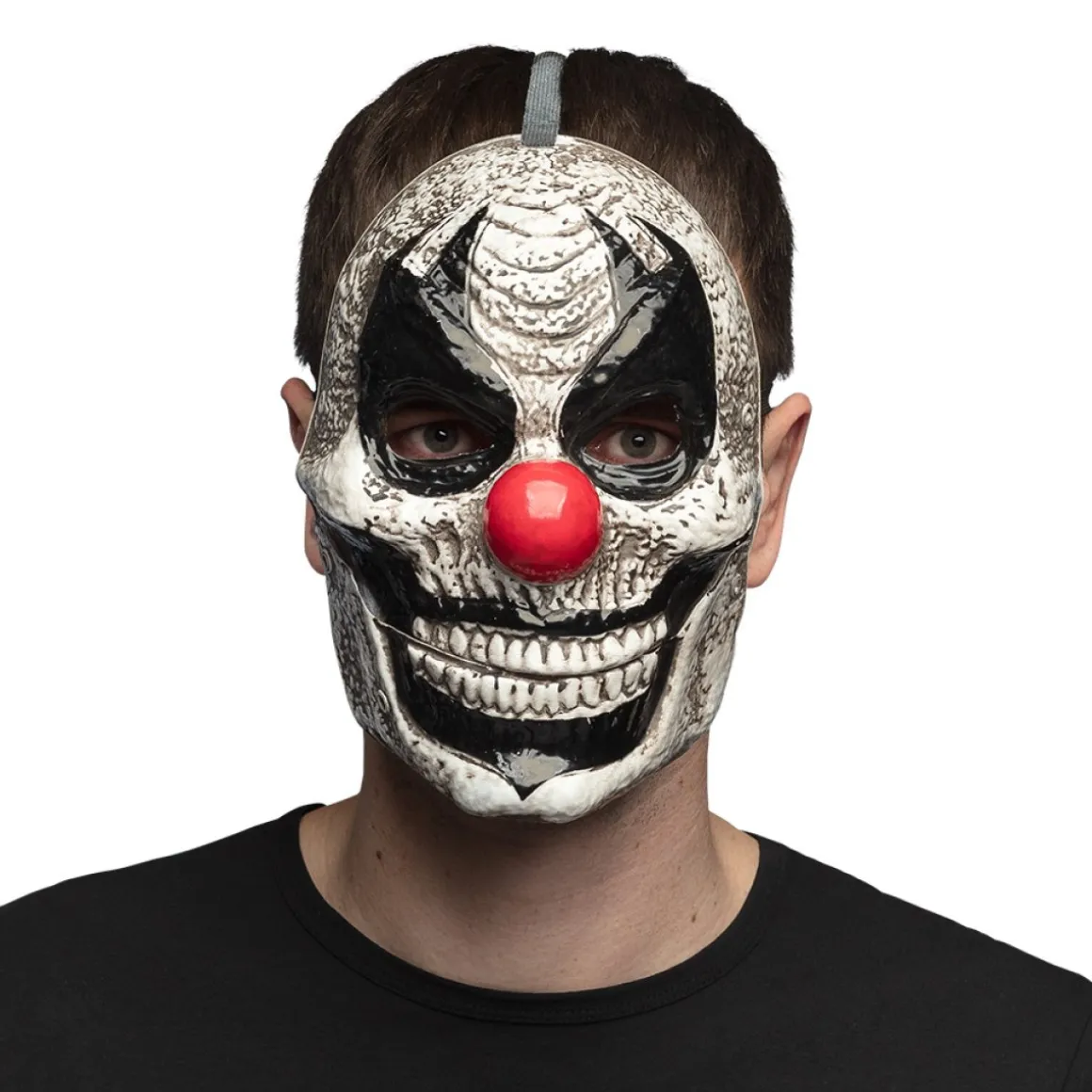 Horror Klovn Maske Med Bevægelig Kæbe