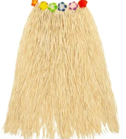 Hula Langt Stråskørt Beige