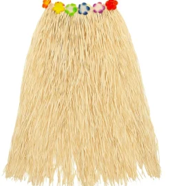 Hula Langt Stråskørt Beige
