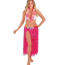 Hula Langt Stråskørt Pink