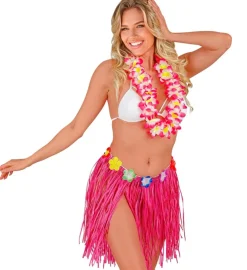 Hula Stråskørt Pink
