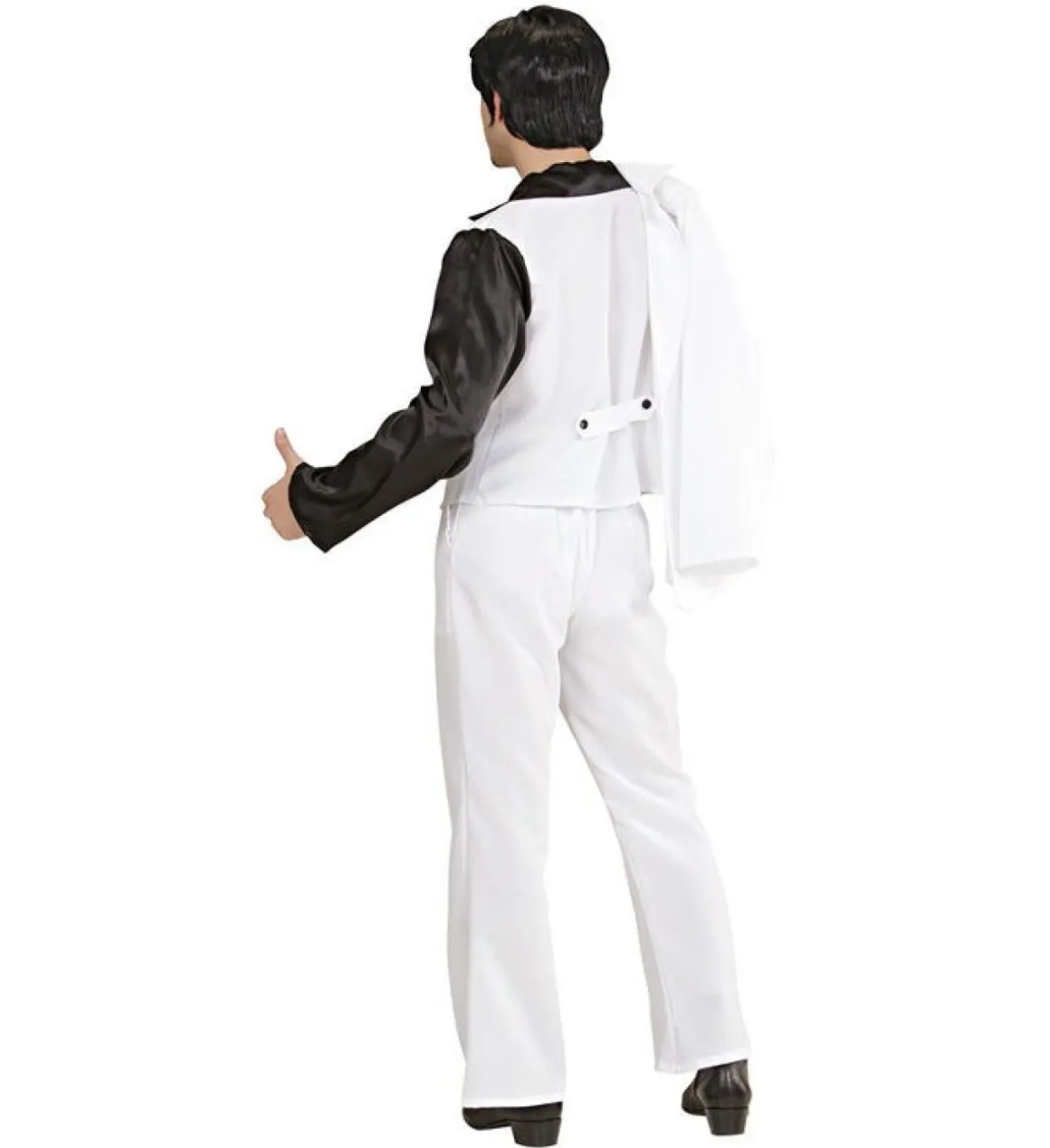Hvid Disko Mand Kostume