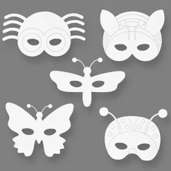 Hvide Kartonmasker