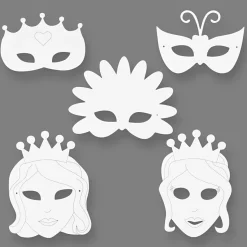 Hvide Kartonmasker