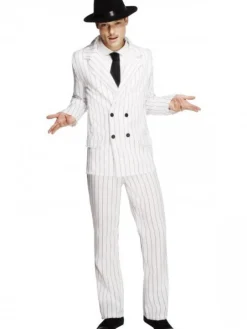 Hvid Gangster Kostume