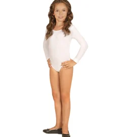Hvid Langærmet Body Børnekostume