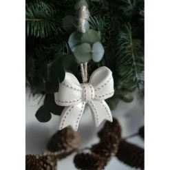 Hvid Sløjfe Juleophæng