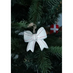 Hvid Sløjfe Juleophæng