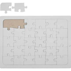 Hvidt Puslespil 15 x 21 cm