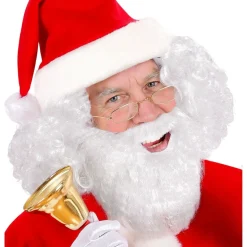 Hvidt Julemandsskæg Med Overskæg