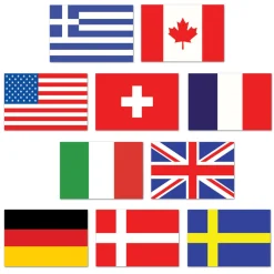 Internationale Flag Udskæringer