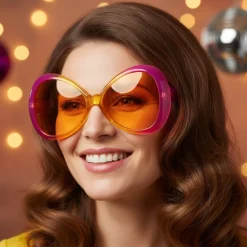 Jackie Hippiebriller Pink/Gul