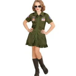 Jagerpilot Kjole Børnekostume