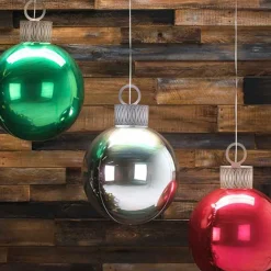 Julekugle Folieballon Rød