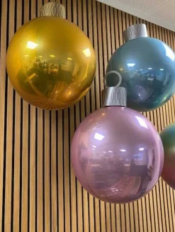 Julekugle Folieballon Regnbue